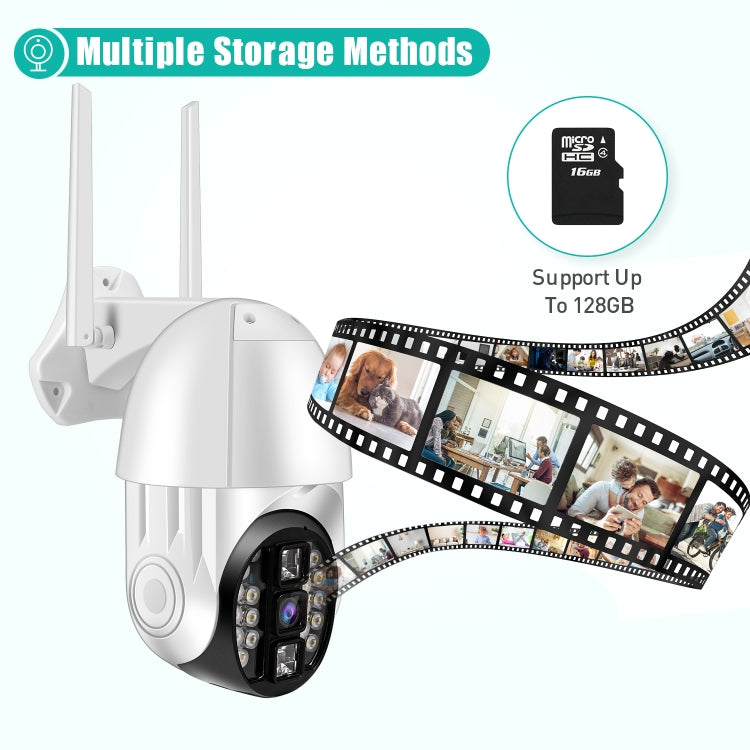 QX33 1080P Panoramic PTZ 360 Degree Rotating WIFI Camera, Support Day and Night Full Color & Two-way Voice Intercom & Motion Detection Alarm & Video Playback & 64GB TF Card, AU Plug, QX33 QX33 1080P Panoramic PTZ 360 Degree Rotating WIFI Camera, Support Day and Night Full Color & Two-way Voice Intercom & Motion Detection Alarm & Video Playback & 64GB TF Card, AU Plug, QX33